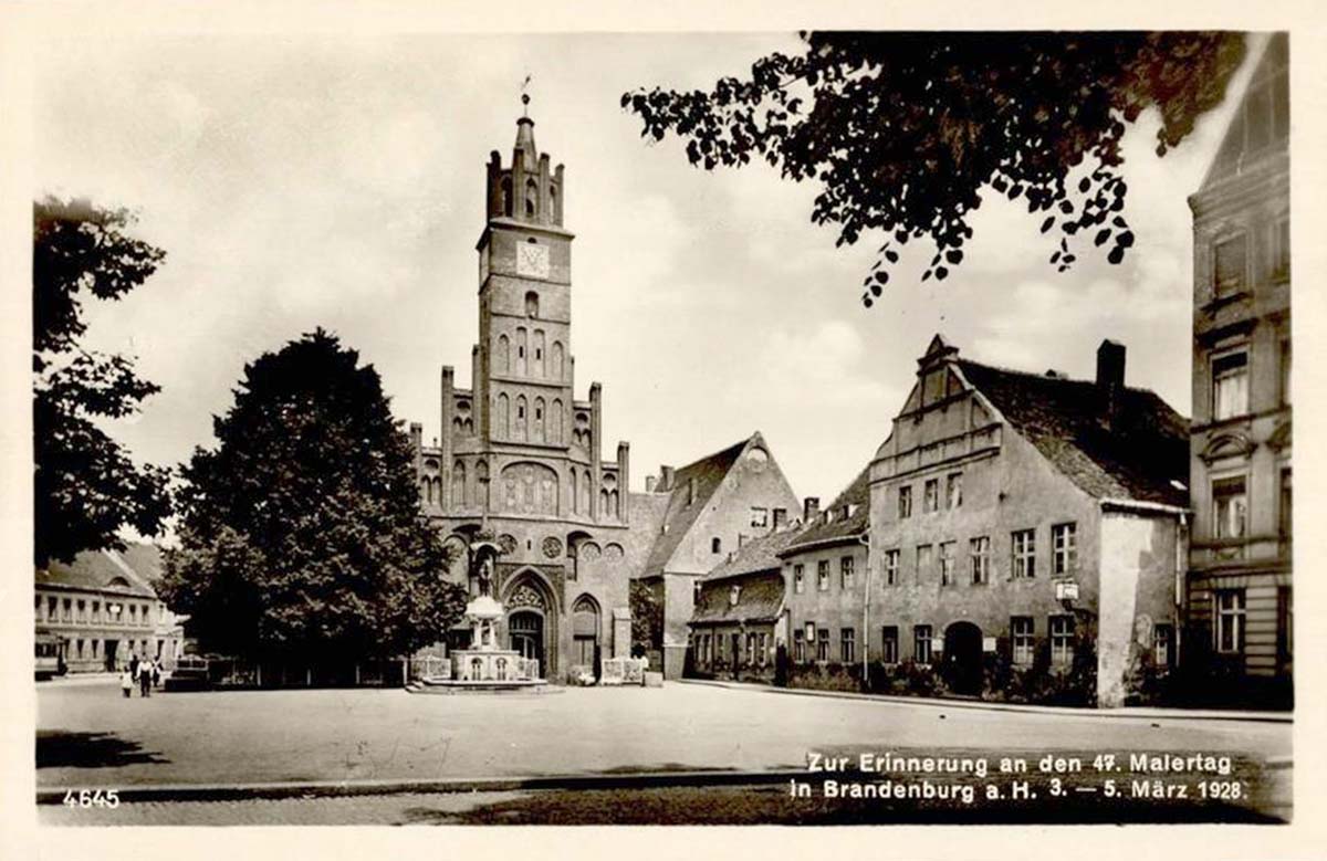 Brandenburg an der Havel. Kirche 'Zur Erinnerung an den 47. Malertag', 1928