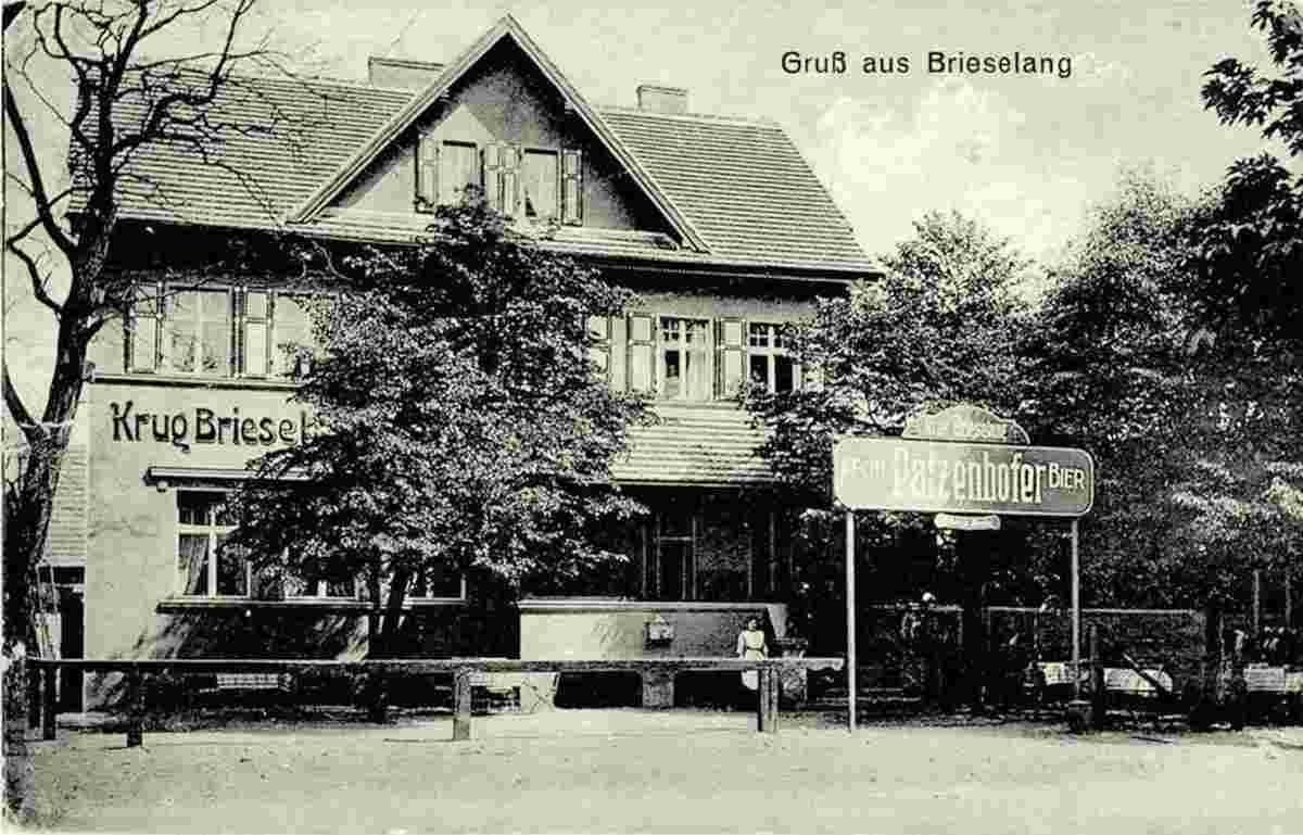 Brieselang. Gasthof 'Krug Brieselang' Patzenhofer, 1919