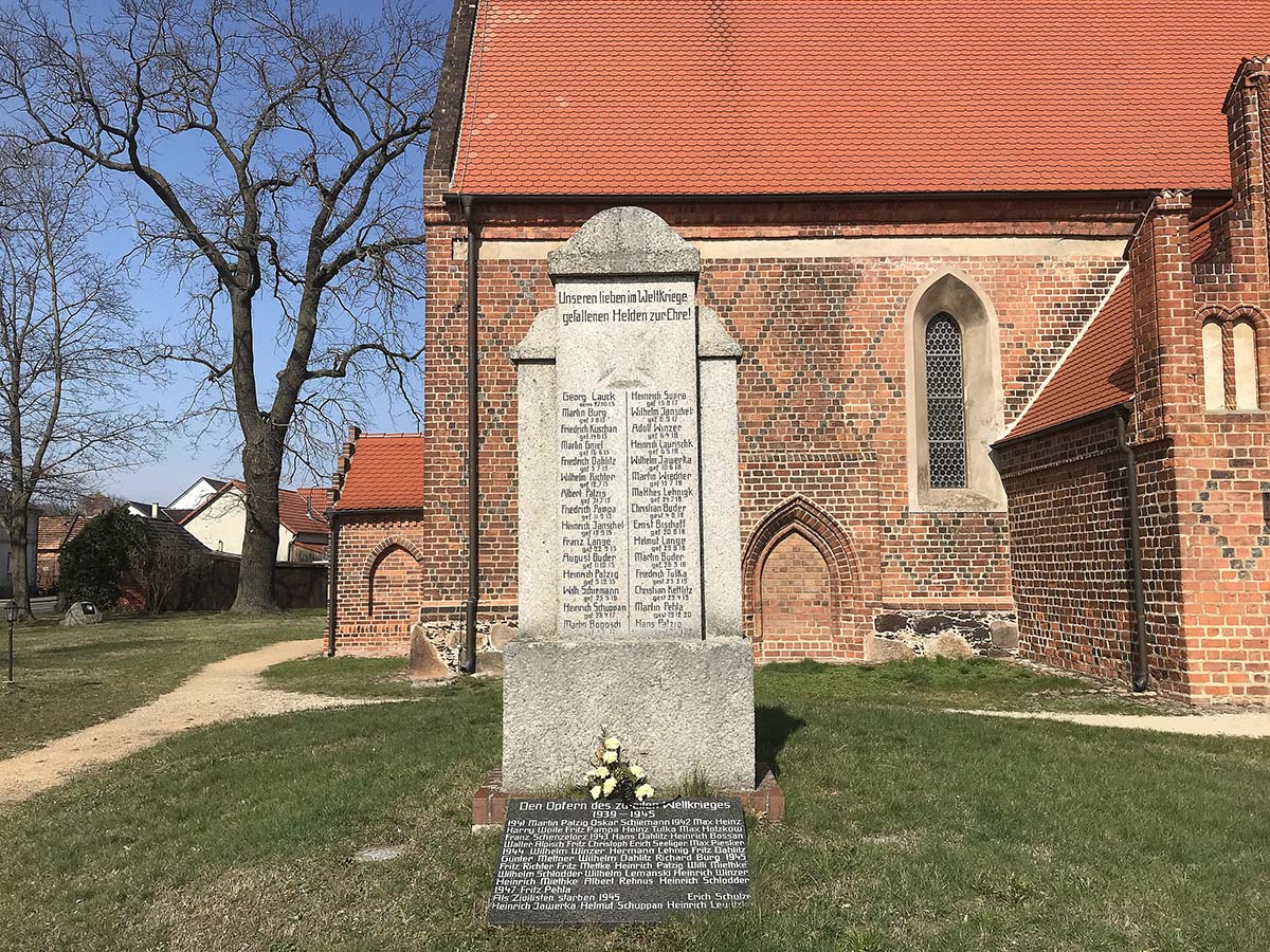 Briesen (Spreewald). Denkmal Erster Weltkrieg