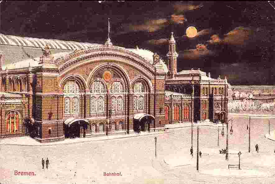 Bremen. Hauptbahnhof, 1909
