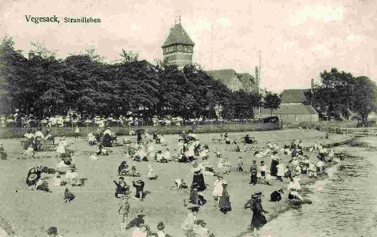 Bremen. Kinder am Strand, 1918