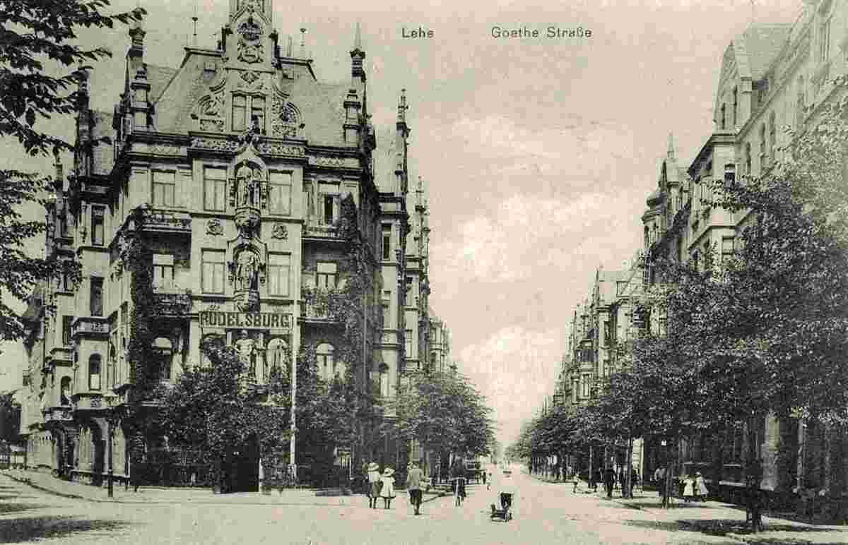 Bremerhaven. Stadtteil Lehe, Goethestraße, 1915