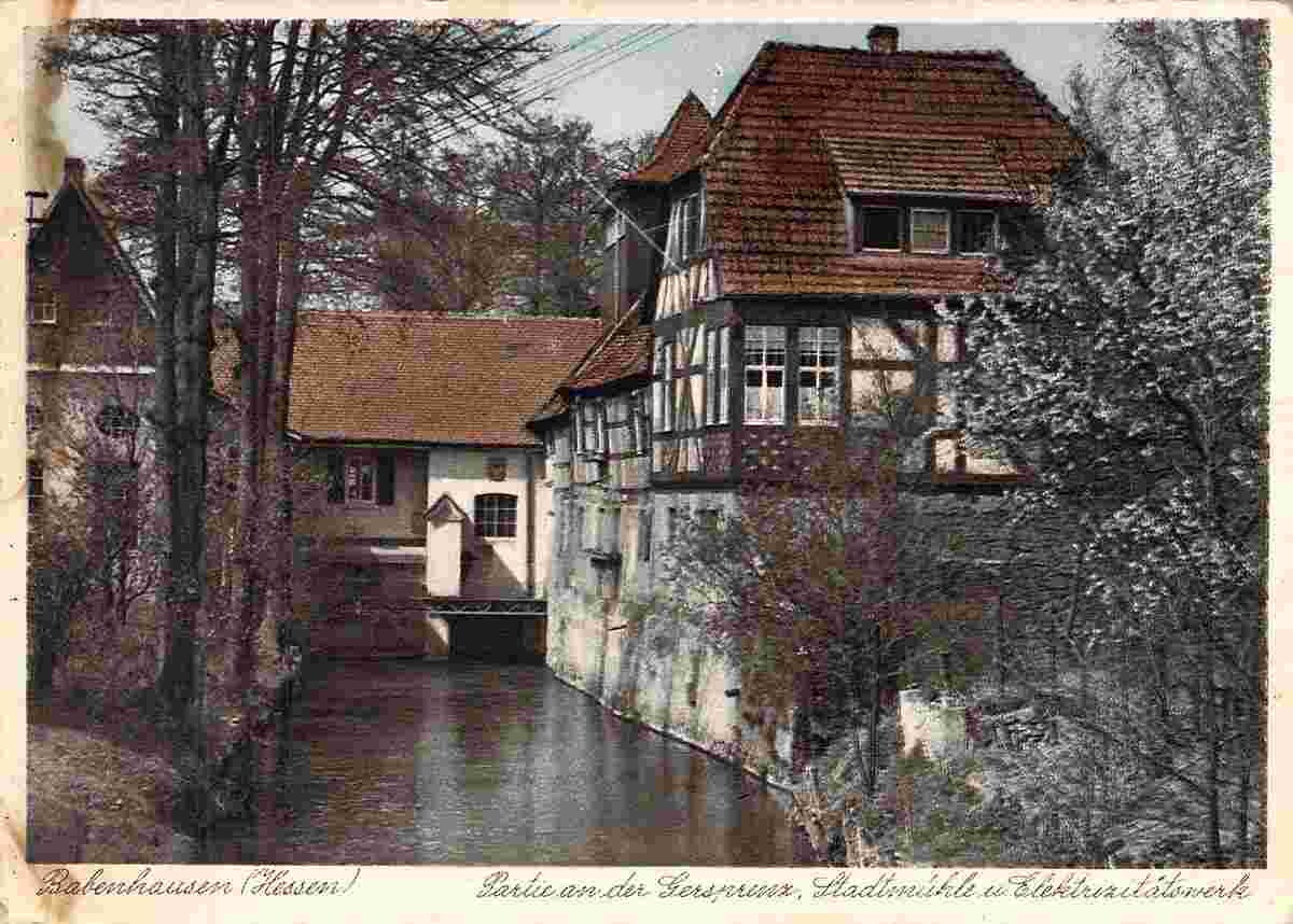 Babenhausen. Stadtmühle und Elektrizitätswerk