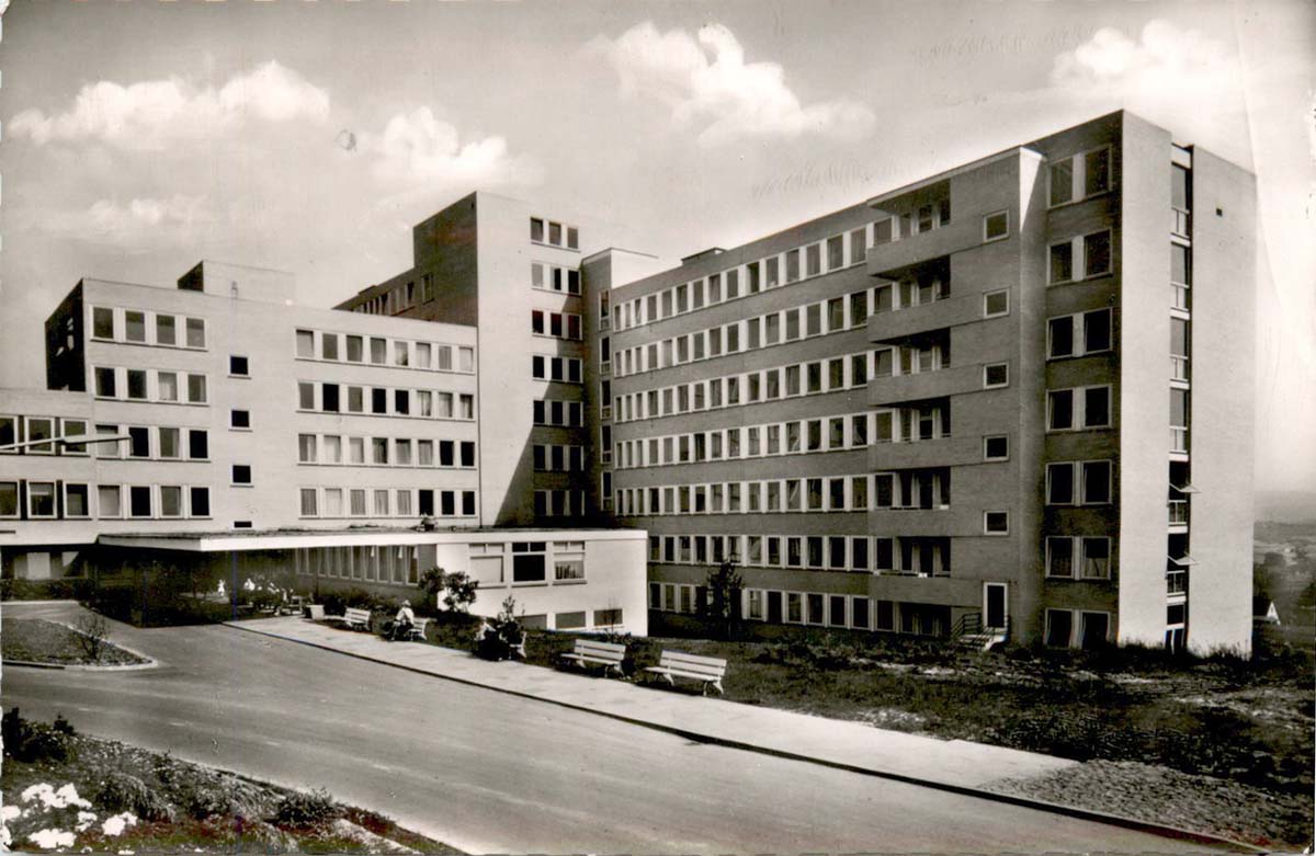 Bad Hersfeld. Breiten Straße, Neues Krankenhaus, 1963