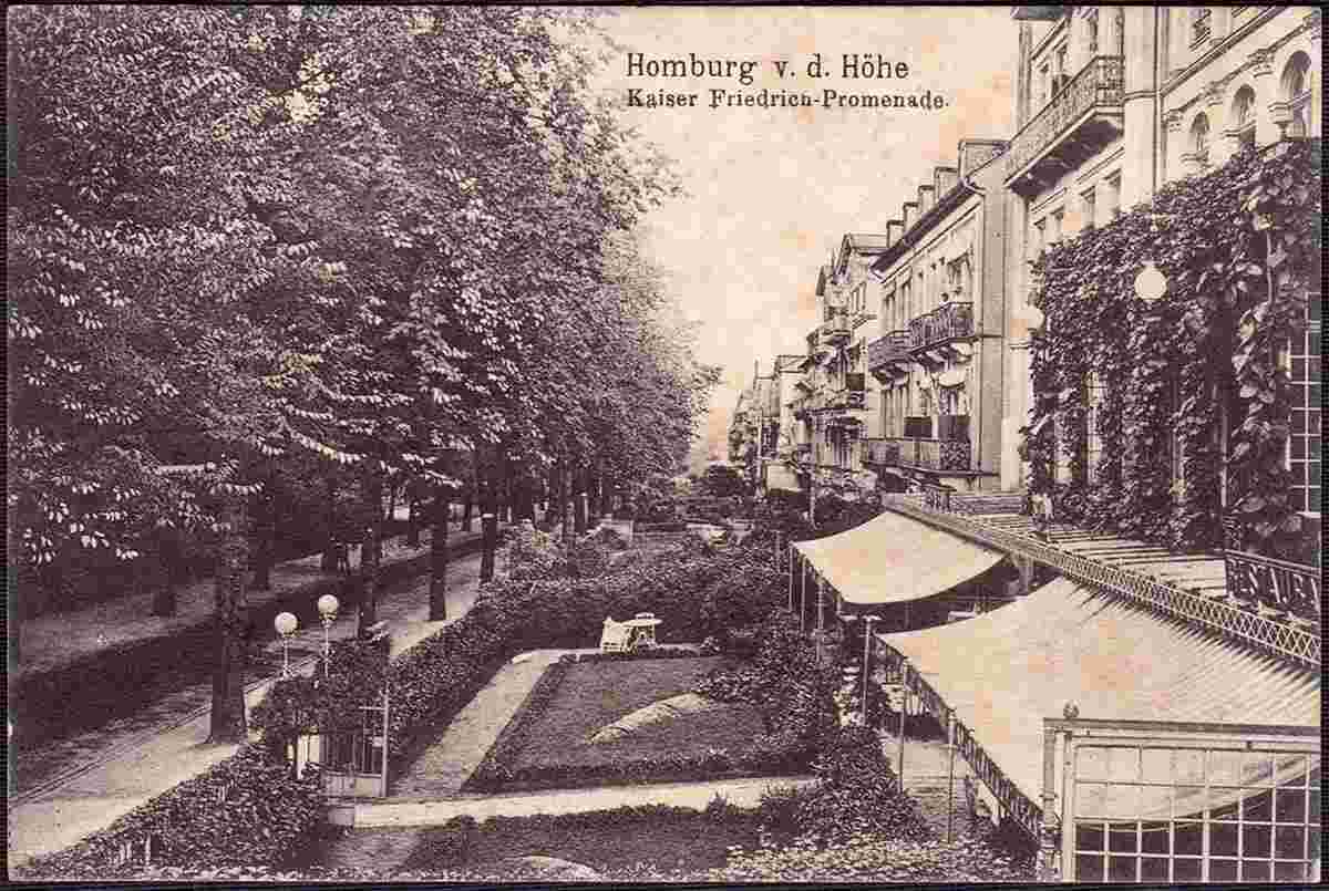Bad Homburg. Kaiser Friedrich Promenade, 1911