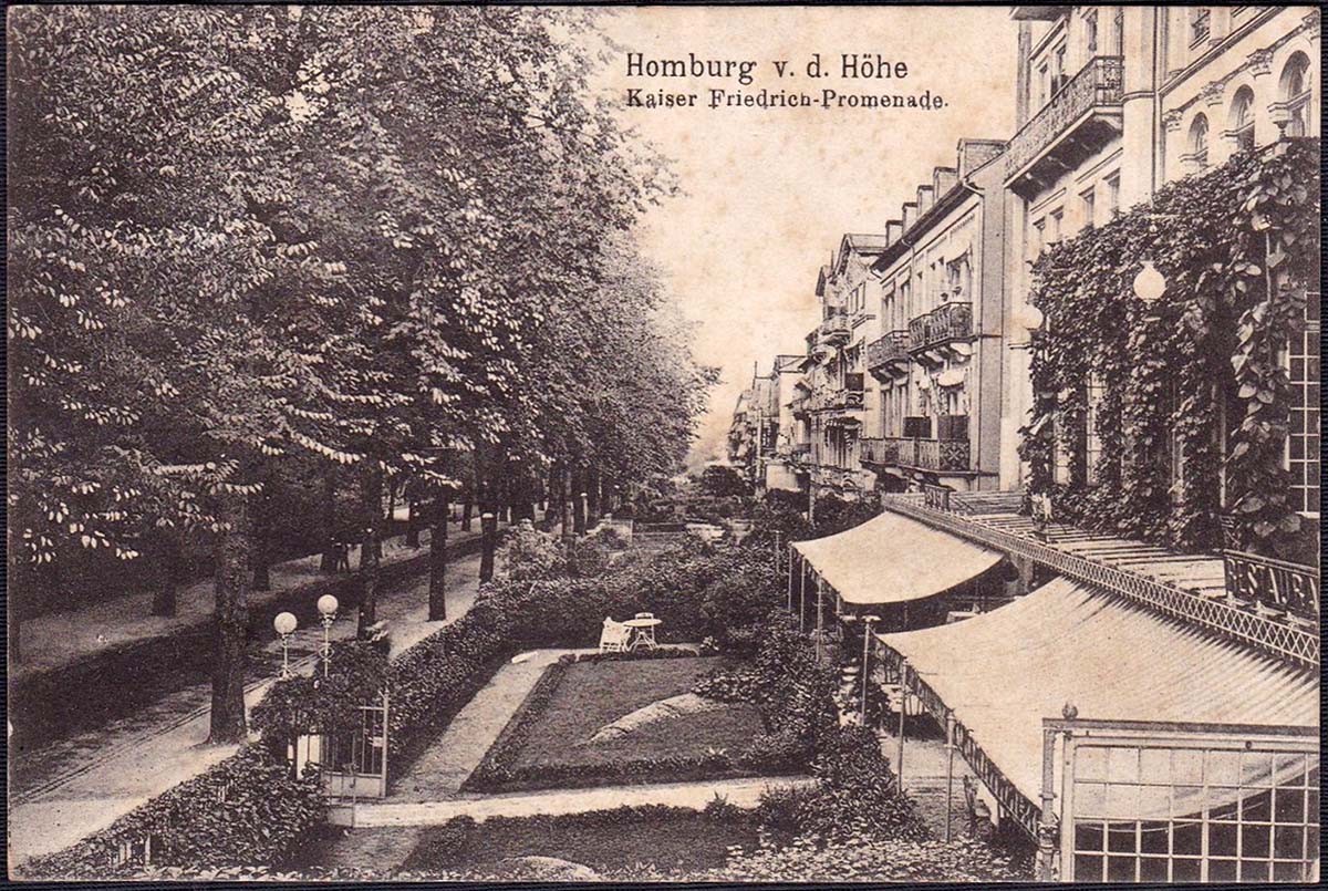 Bad Homburg vor der Höhe. Kaiser Friedrich Promenade, 1911