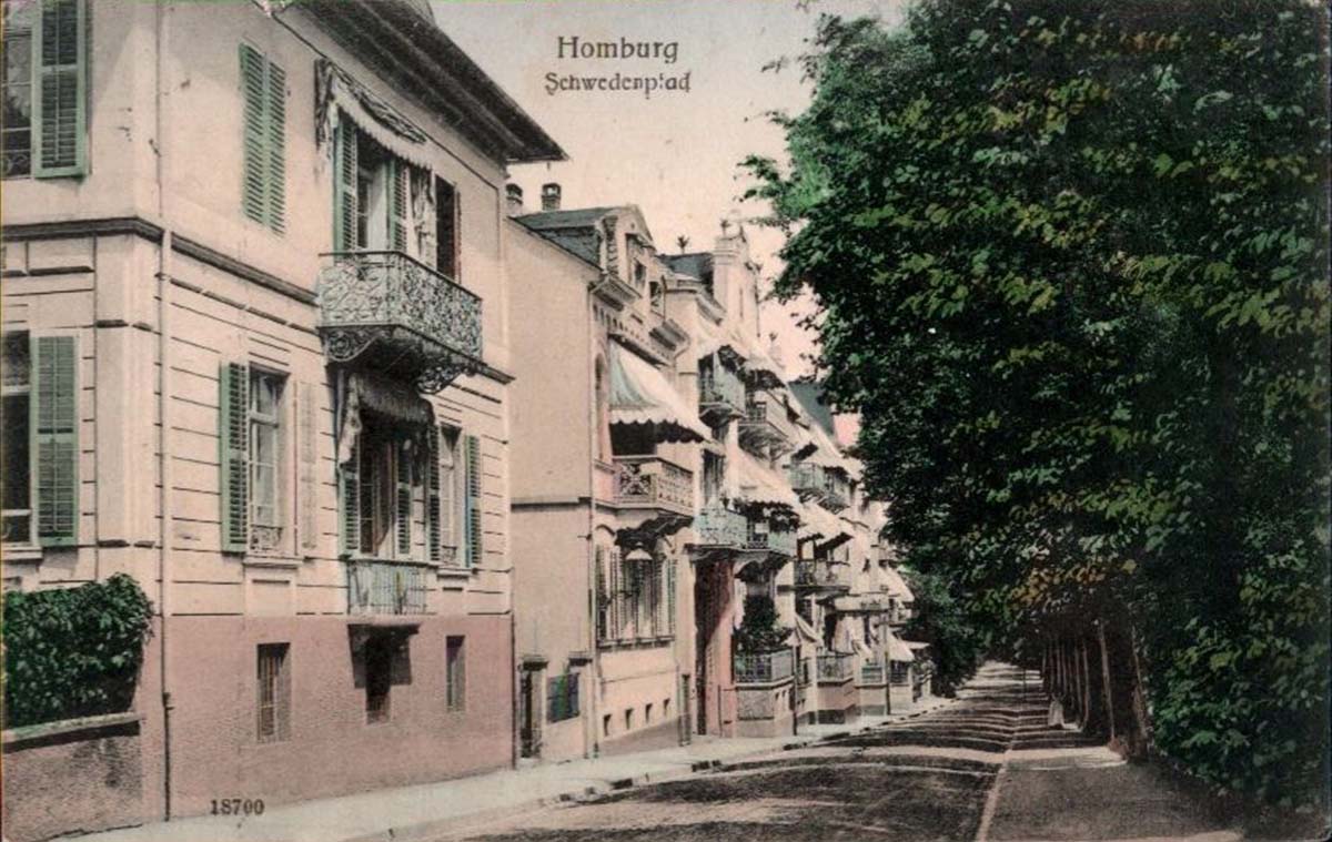 Bad Homburg vor der Höhe. Schwedenpfad, Villen, 1908