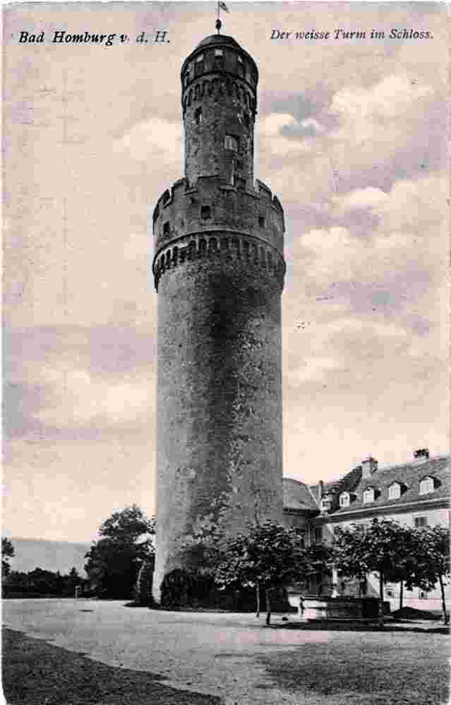 Bad Homburg. Weisse Turm im Schloss, 1904