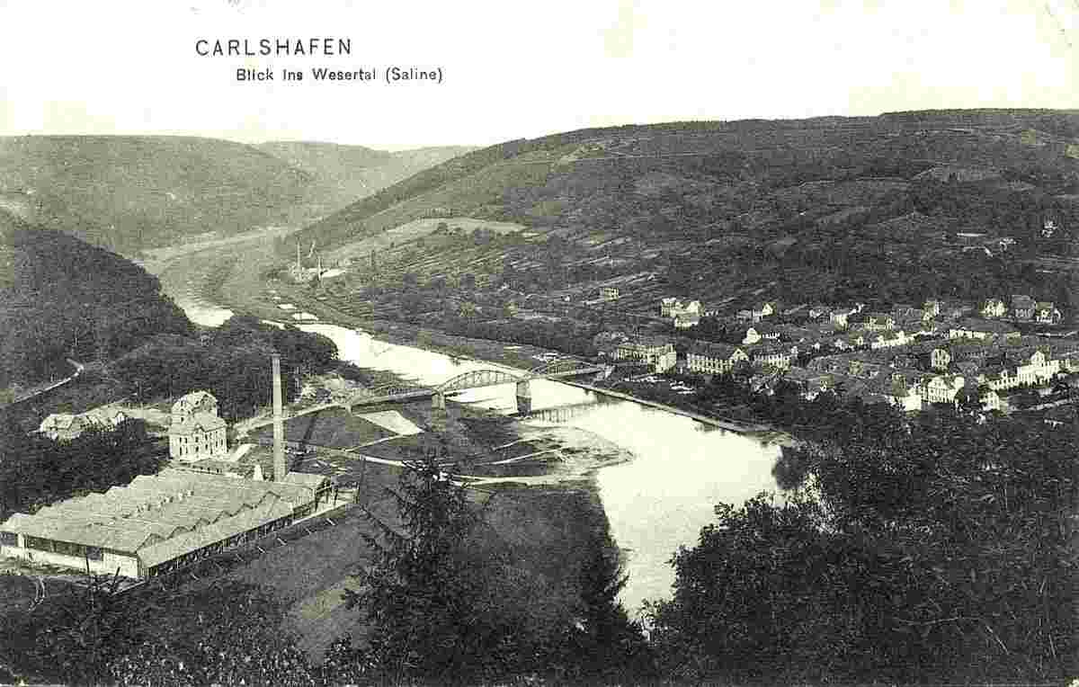 Bad Karlshafen. Wesertal (Saline), 1909
