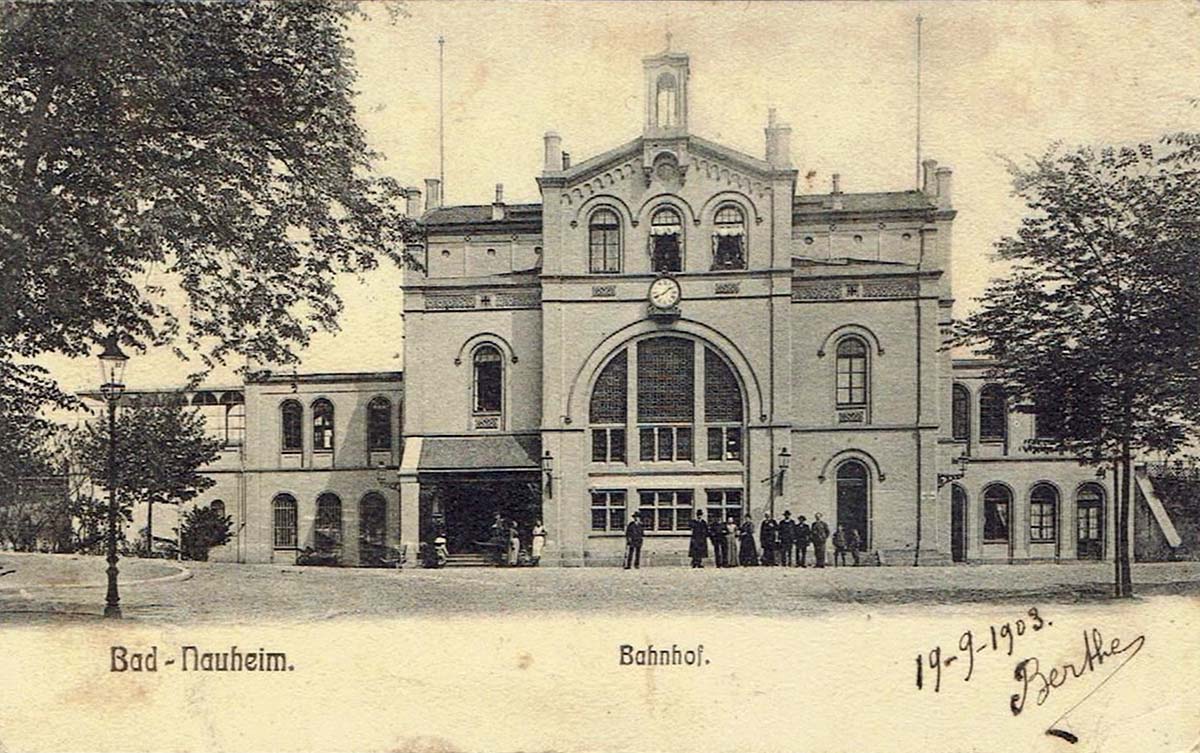 Bad Nauheim. Bahnhof, 1903