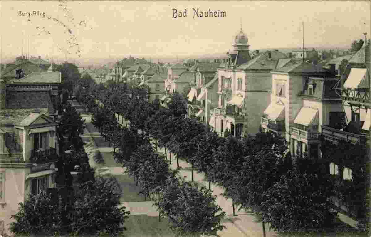 Bad Nauheim. Burg-Allee, 1906