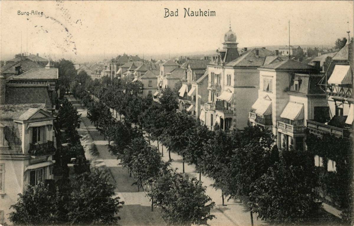 Bad Nauheim. Burg-Allee, 1906