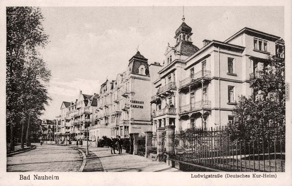 Bad Nauheim. Ludwigstraße, Deutsches Kurheim, 1929