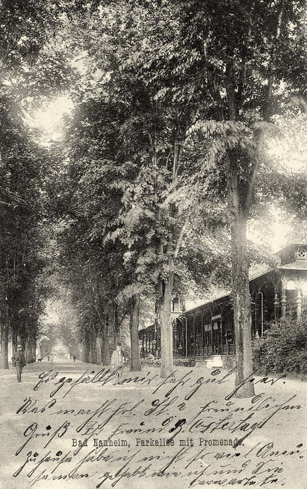 Bad Nauheim. Parkallee mit Promenade, 1906