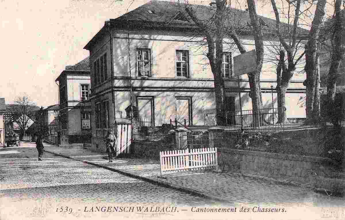 Bad Schwalbach. Cantonnement des Chasseurs, 1925
