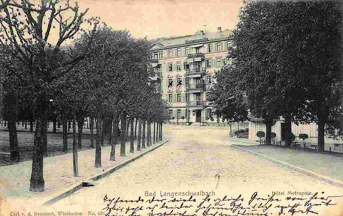 Bad Schwalbach. Hotel Metropole, 1904