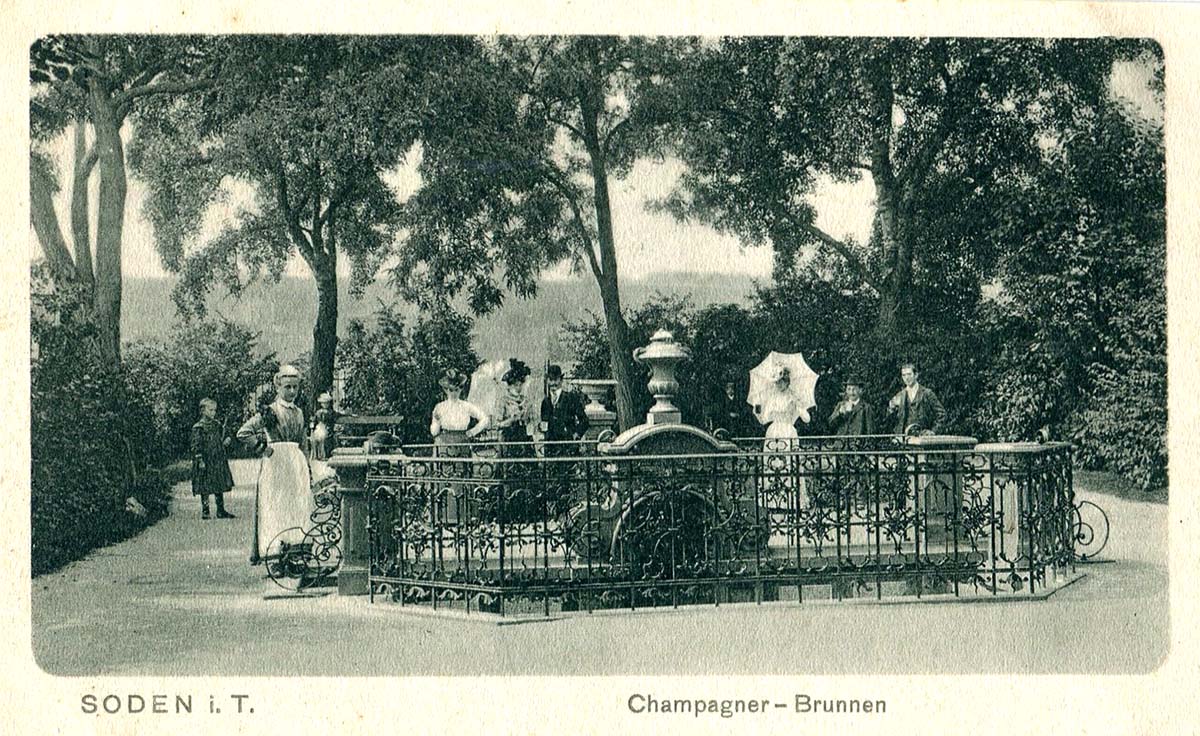 Bad Soden am Taunus. Champagnerbrunnen, 1904