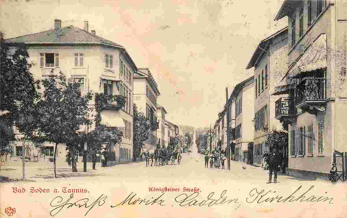 Bad Soden am Taunus. Königsteiner Straße, 1904