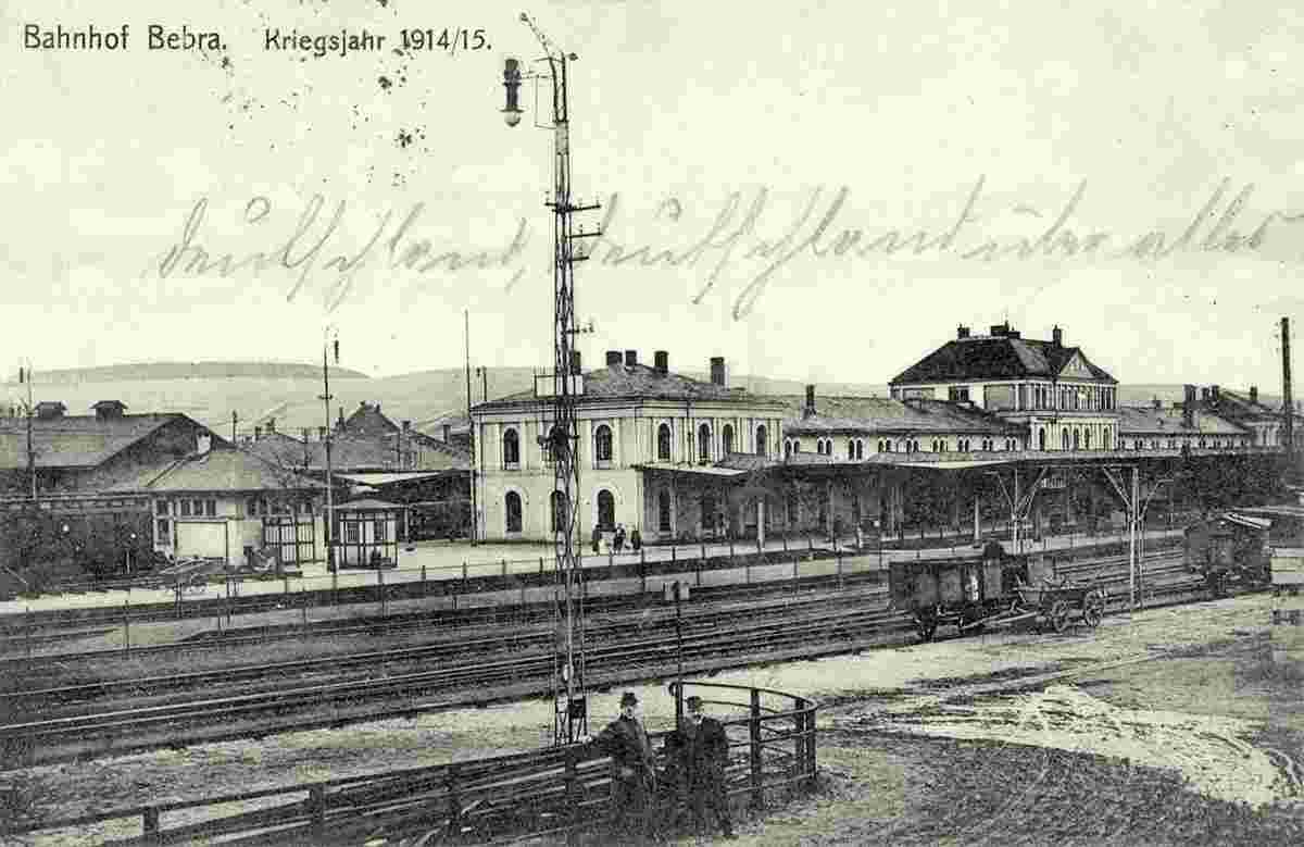 Bebra. Bahnhof im Kriegsjahr 1914-15