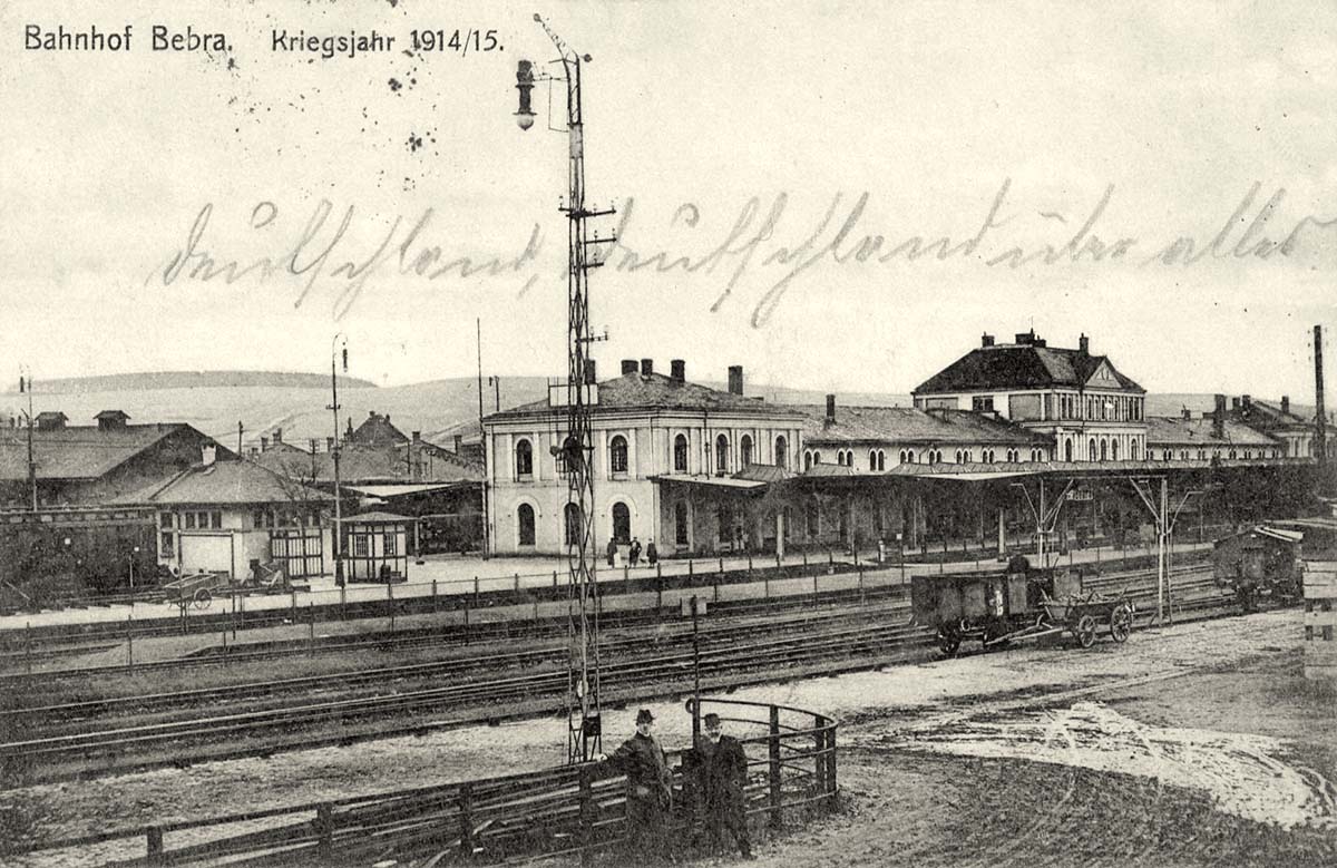 Bebra. Bahnhof im Kriegsjahr 1914-15