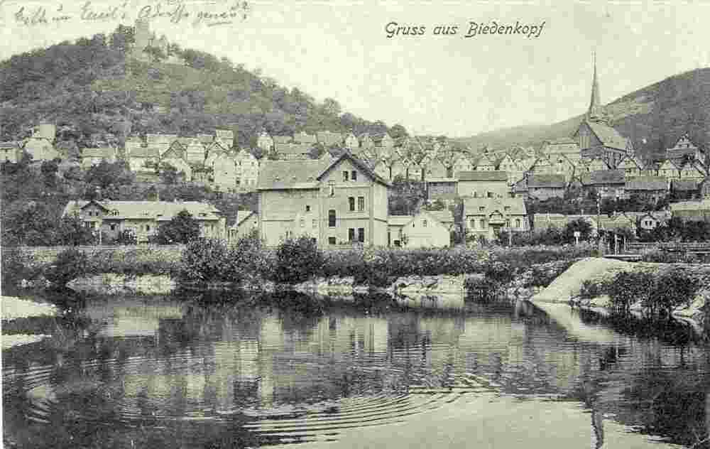 Biedenkopf. Panorama der Stadt, 1910