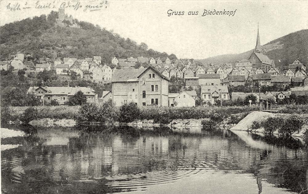Biedenkopf. Panorama der Stadt, 1910