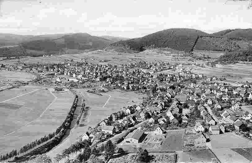Biedenkopf. Panorama der Stadt, 1964