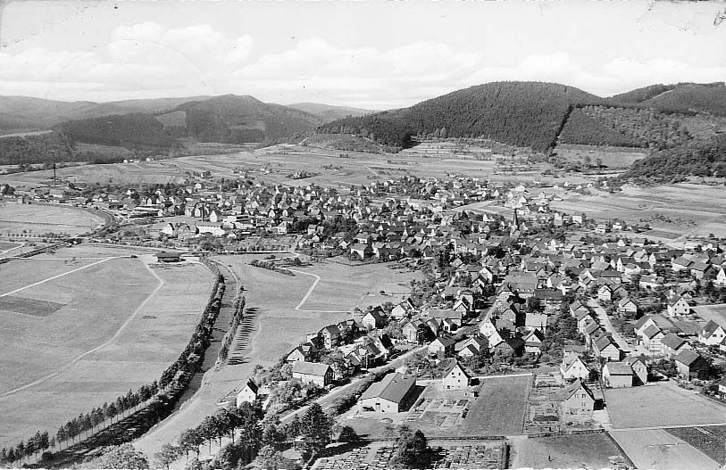 Biedenkopf. Panorama der Stadt, 1964