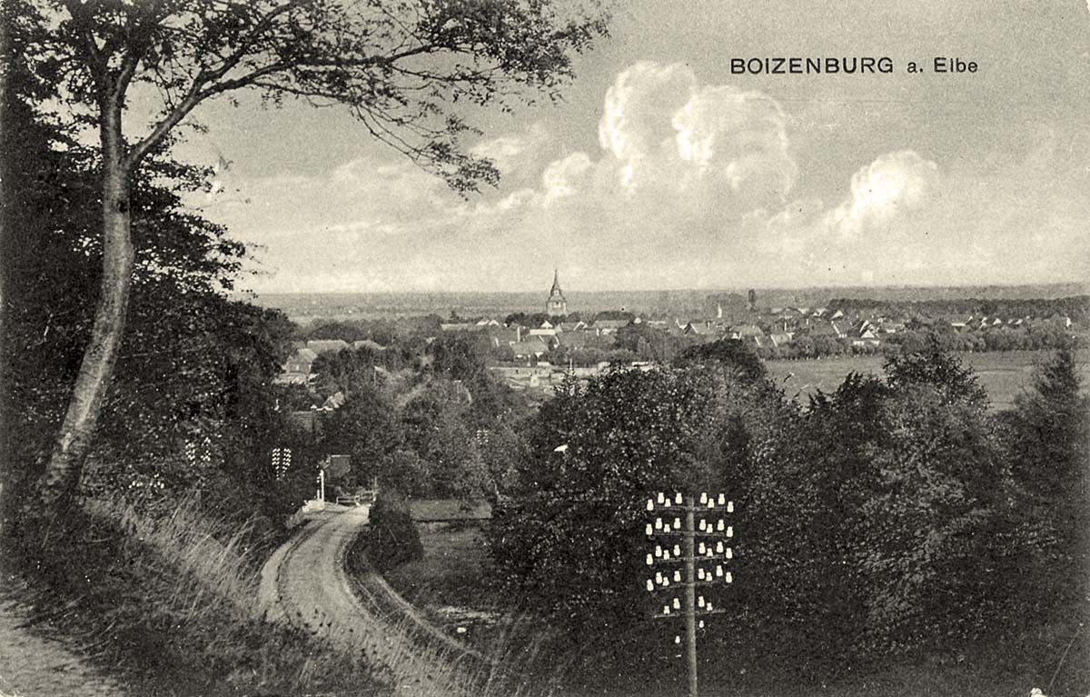 Boizenburg (Elbe). Panorama der Stadt, 1913