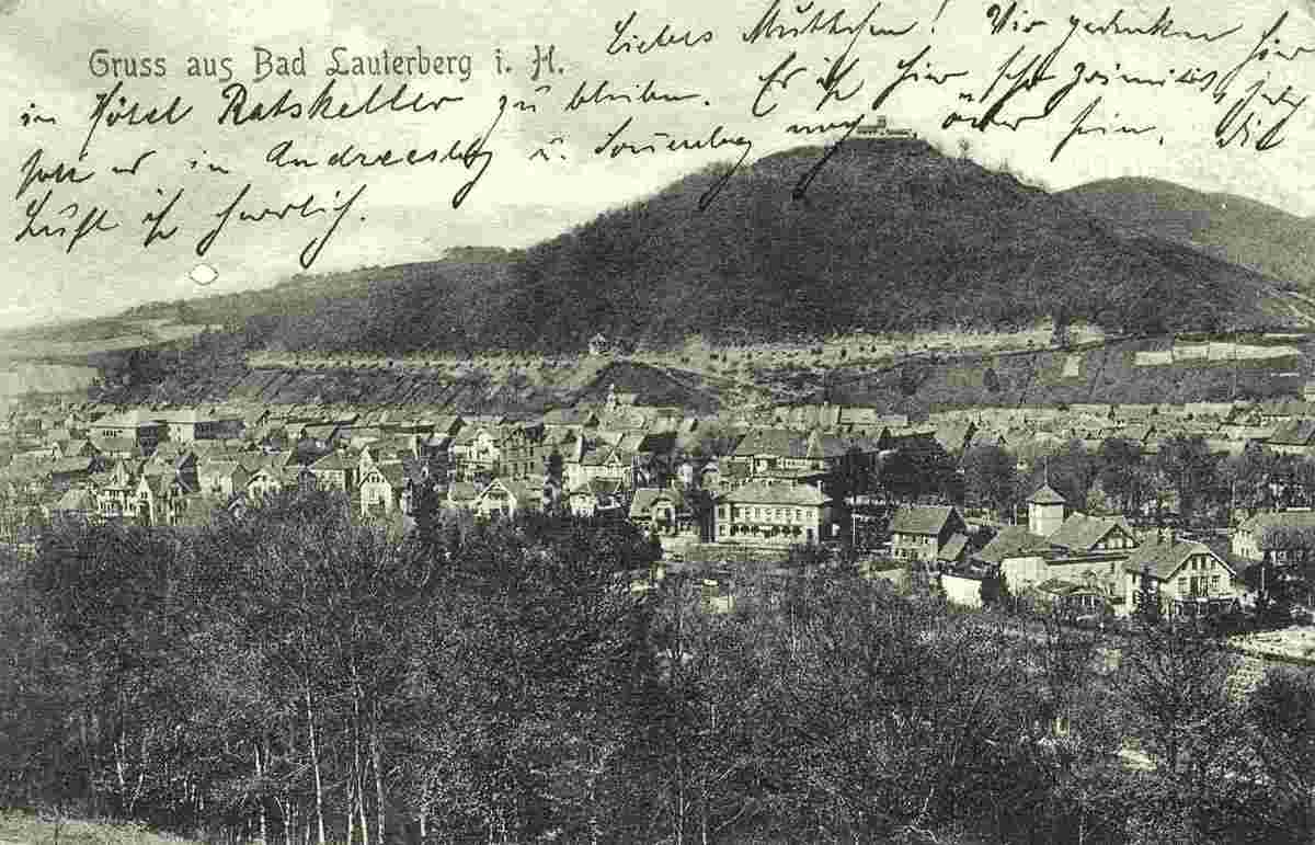 Bad Lauterberg. Panorama der Stadt, 1906