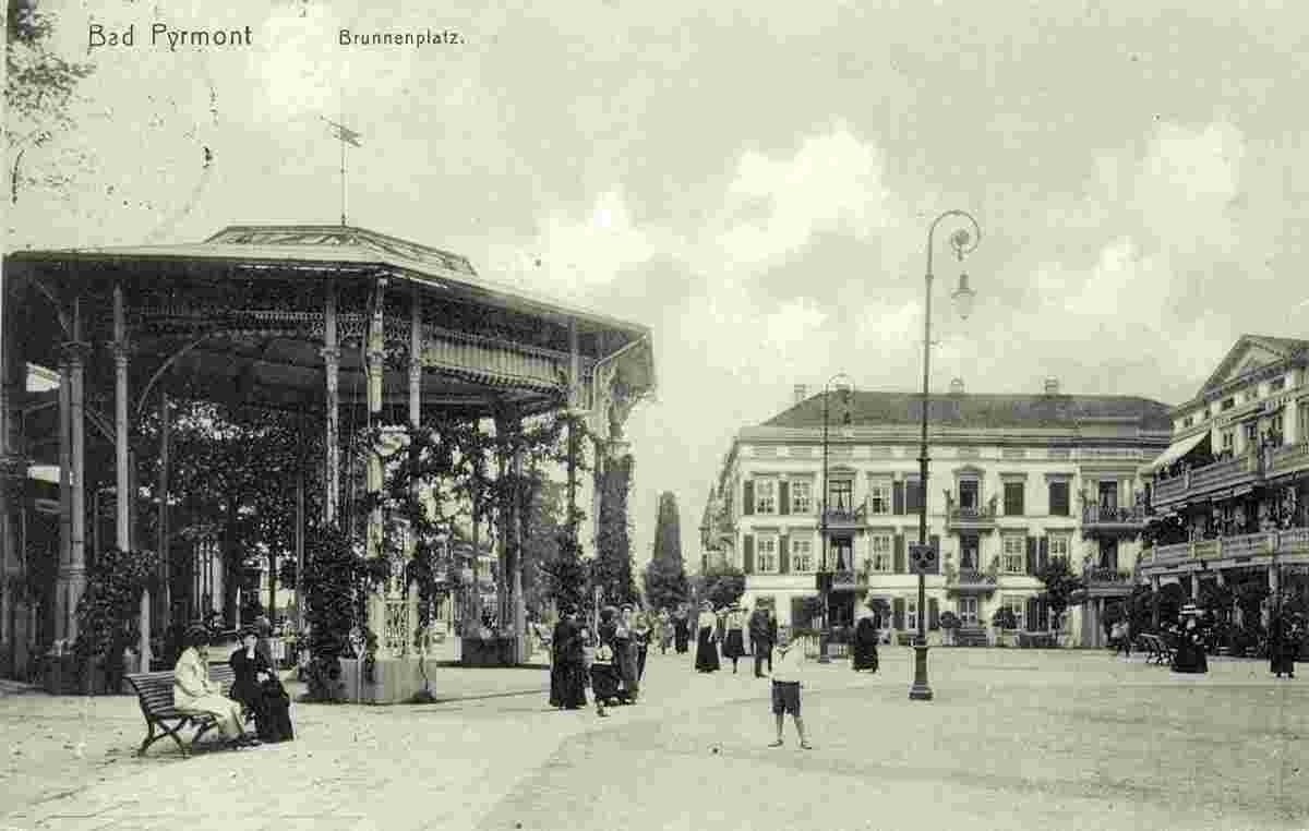 Bad Pyrmont. Brunnenplatz, 1914