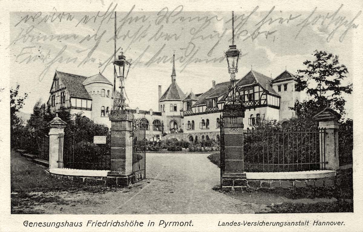Bad Pyrmont. Genesungshaus Friedrichshöhe, 1913