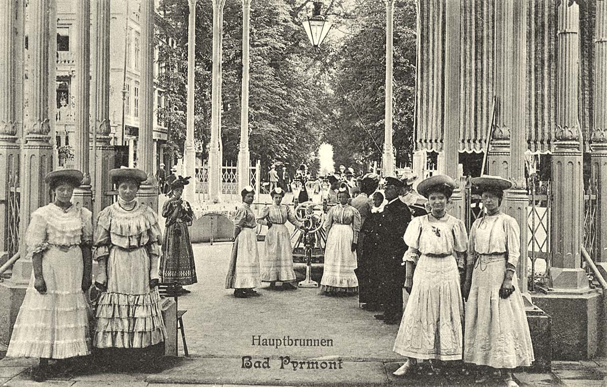 Bad Pyrmont. Hauptbrunnen, 1909
