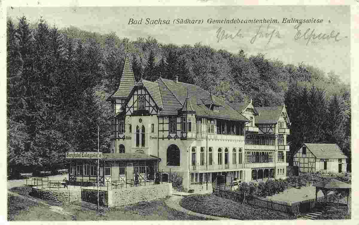 Bad Sachsa. Gemeindebeamtenheim, Eulingswiese, 1927