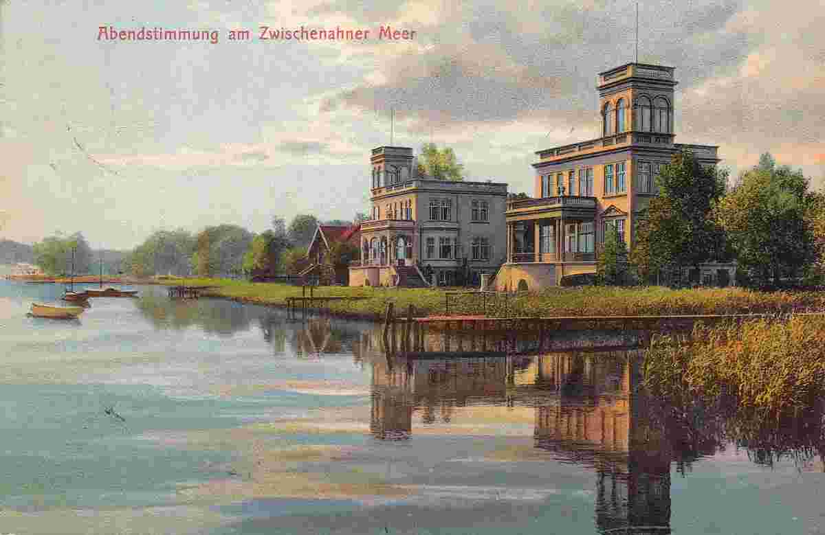 Bad Zwischenahn. Abendstimmung am Zwischenahner Meer, 1910