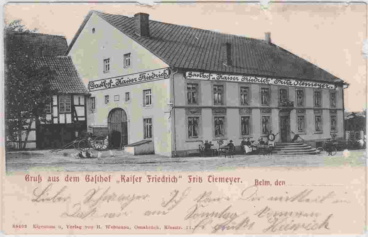 Belm. Gasthof 'Kaiser Friedrich', um 1900