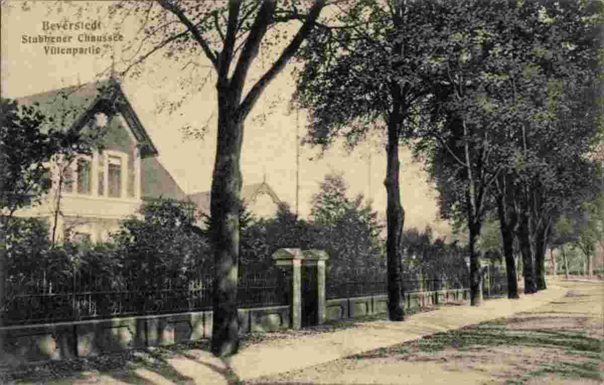 Beverstedt. Stubbener Chaussee, Villen, 1915