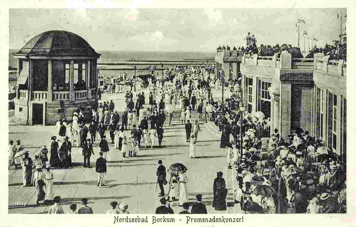 Borkum. Promenadenkonzert, 1921