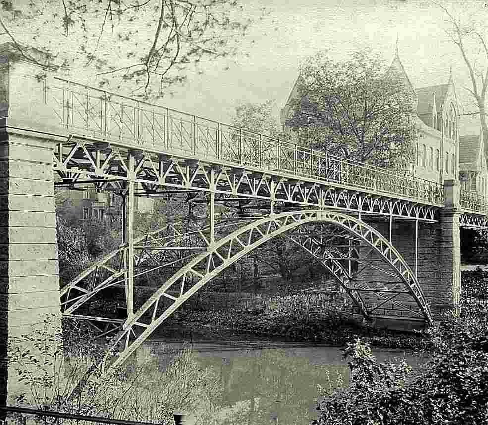 Braunschweig. Die Ottmerbrücke von 1884 über die Oker