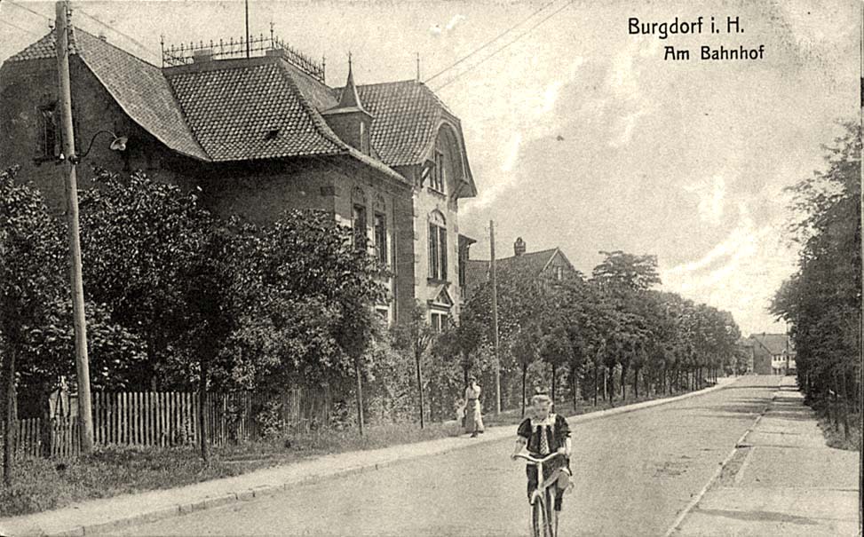 Burgdorf (Region Hannover). Am Bahnhof, 1912