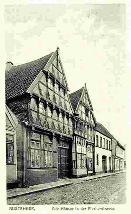 Buxtehude. Alte Häuser in der Fischerstraße