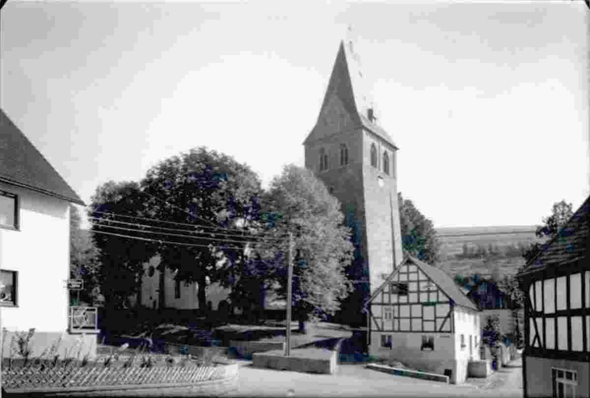 Bad Berleburg. Girkhausen - Dorfkirche, 1966