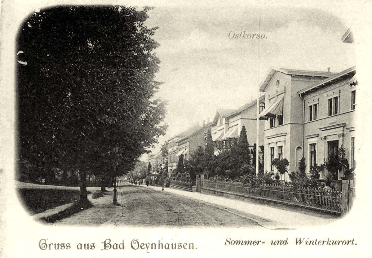 Bad Oeynhausen. Ostkorso - sommer und winter kurort