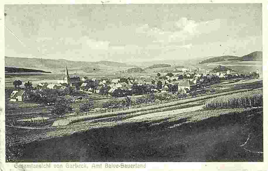 Balve. Panorama der Stadt, 1933