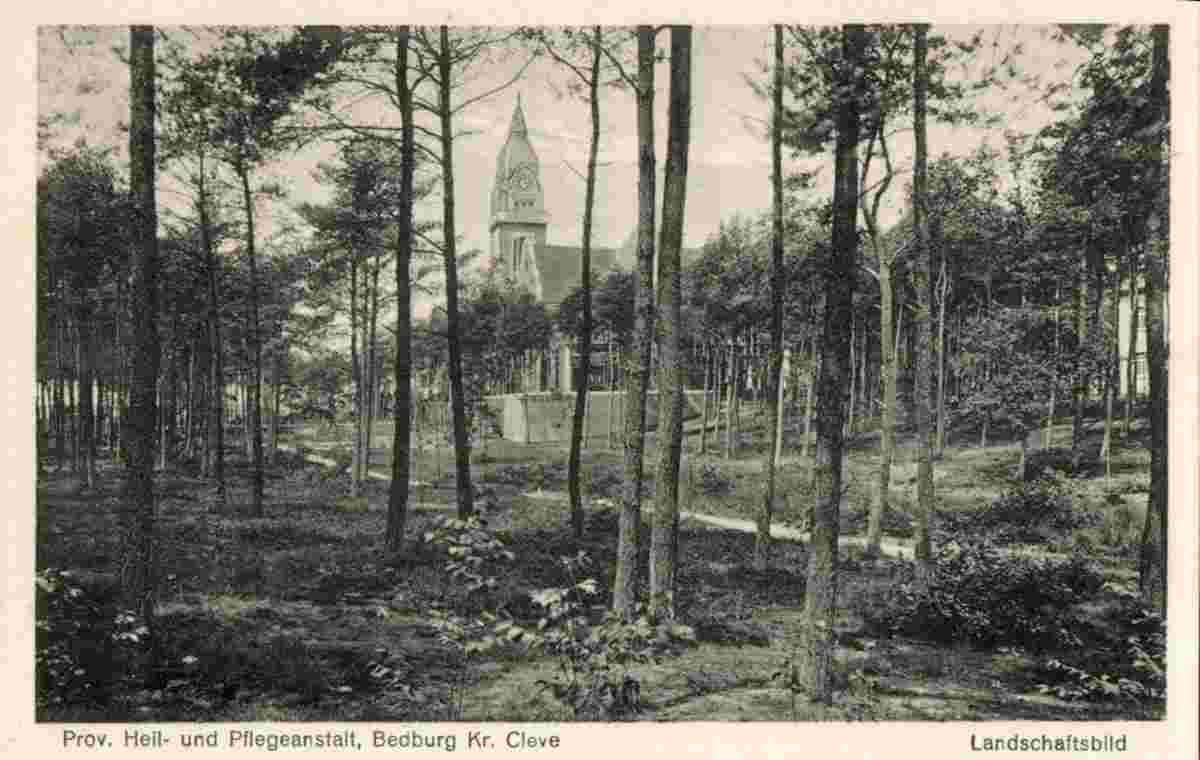 Bedburg-Hau. Provinzial Heil- und Pflegeanstalt, Landschaftsbild, um 1930er
