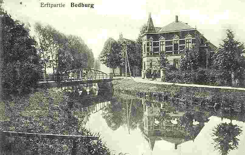 Bedburg. Panorama von Brücke, 1912