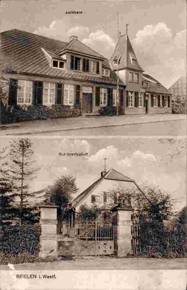 Beelen. Amtshaus, Gut Grevinghoff, 1910