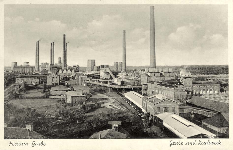 Bergheim. Grube und Kraftwerk, 1941