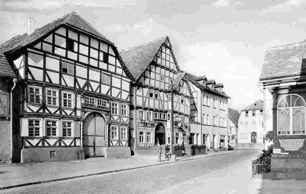 Beverungen. Alte Häuser, 1958