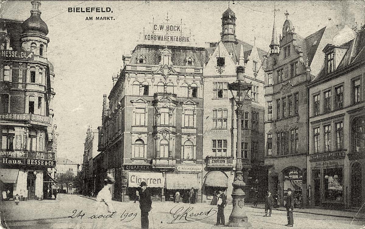 Bielefeld. Am Markt, 1909